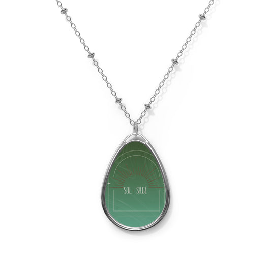 Elegant Oval Necklace