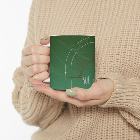 Ceramic Mug with Sol n Sage Design